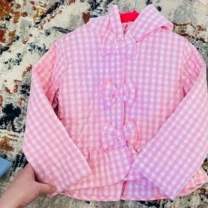 Classic Whimsey Pink Gingham 3t Coat. NWOT.